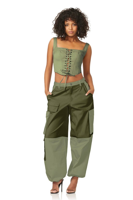 AFRM - Rollins Cargo Pants - Bronze Green