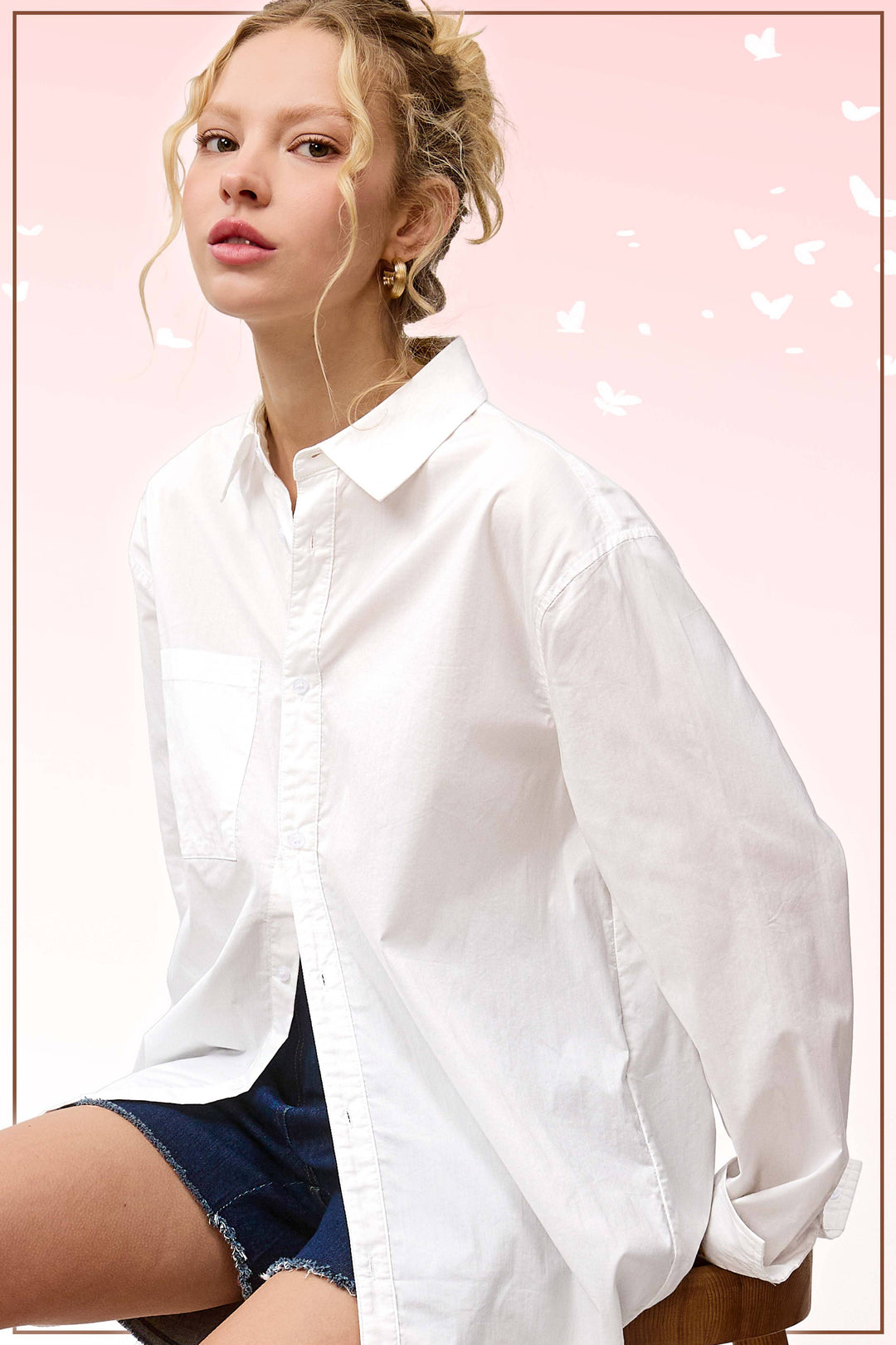 Classic Button Down Poplin Shirt