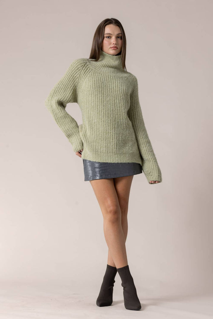 Croc Embossed Mini Skirt