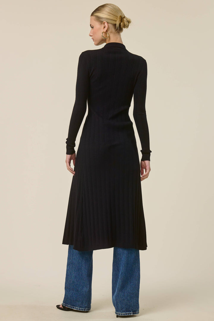 Collared  Knit Duster