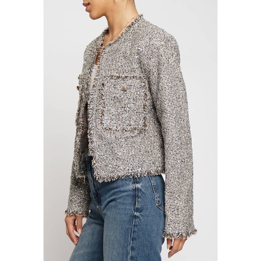 LUREX BOUCLE SHORT JACKET