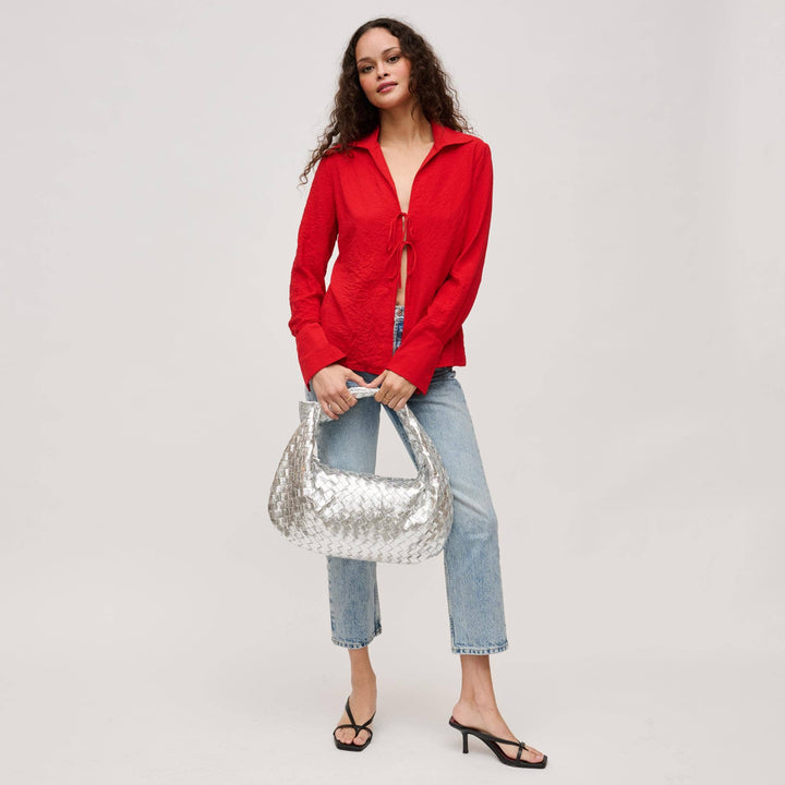Dollie Woven Shoulder Bag