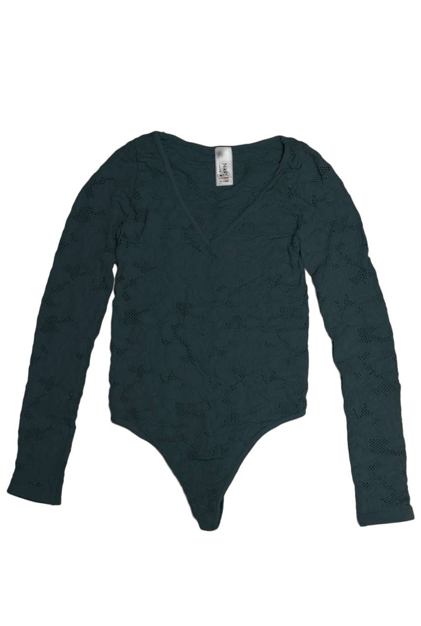 Lace Textured Bodysuit