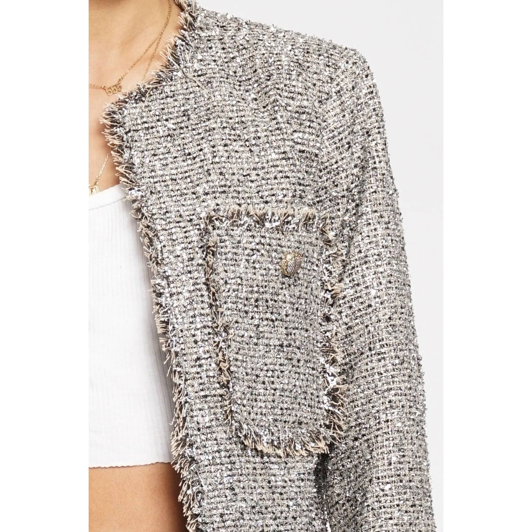 LUREX BOUCLE SHORT JACKET