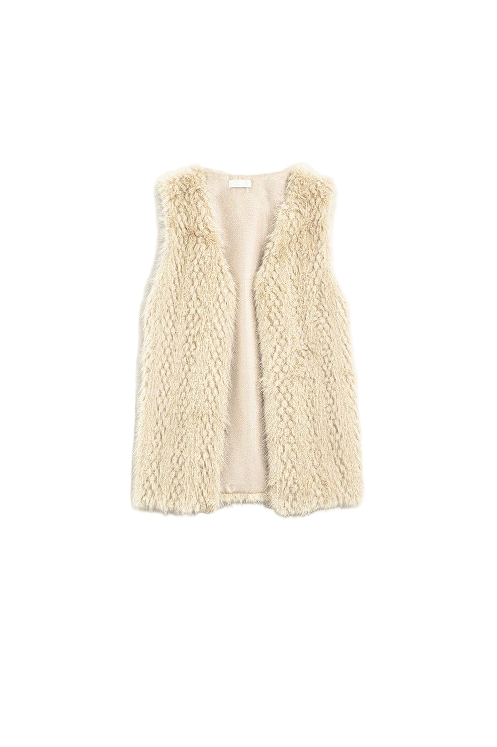Faux Fur Pattern Vest