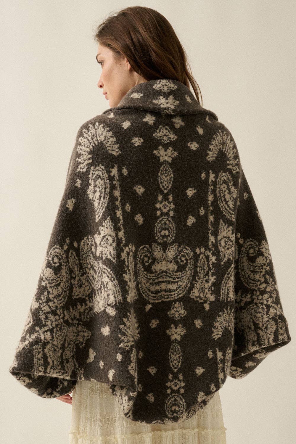 Paisley Bandana Sweater Shrug Cardigan