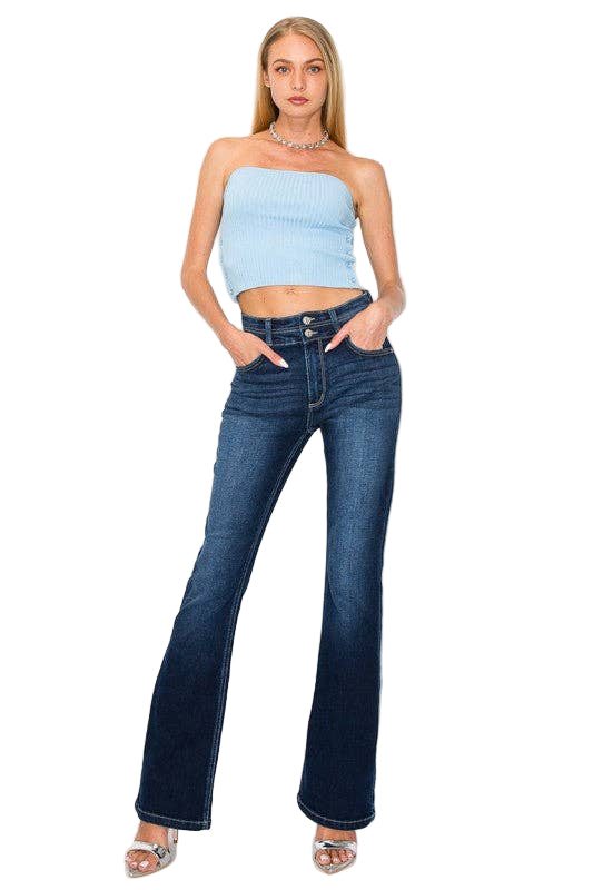 High Rise Bootcut Jeans