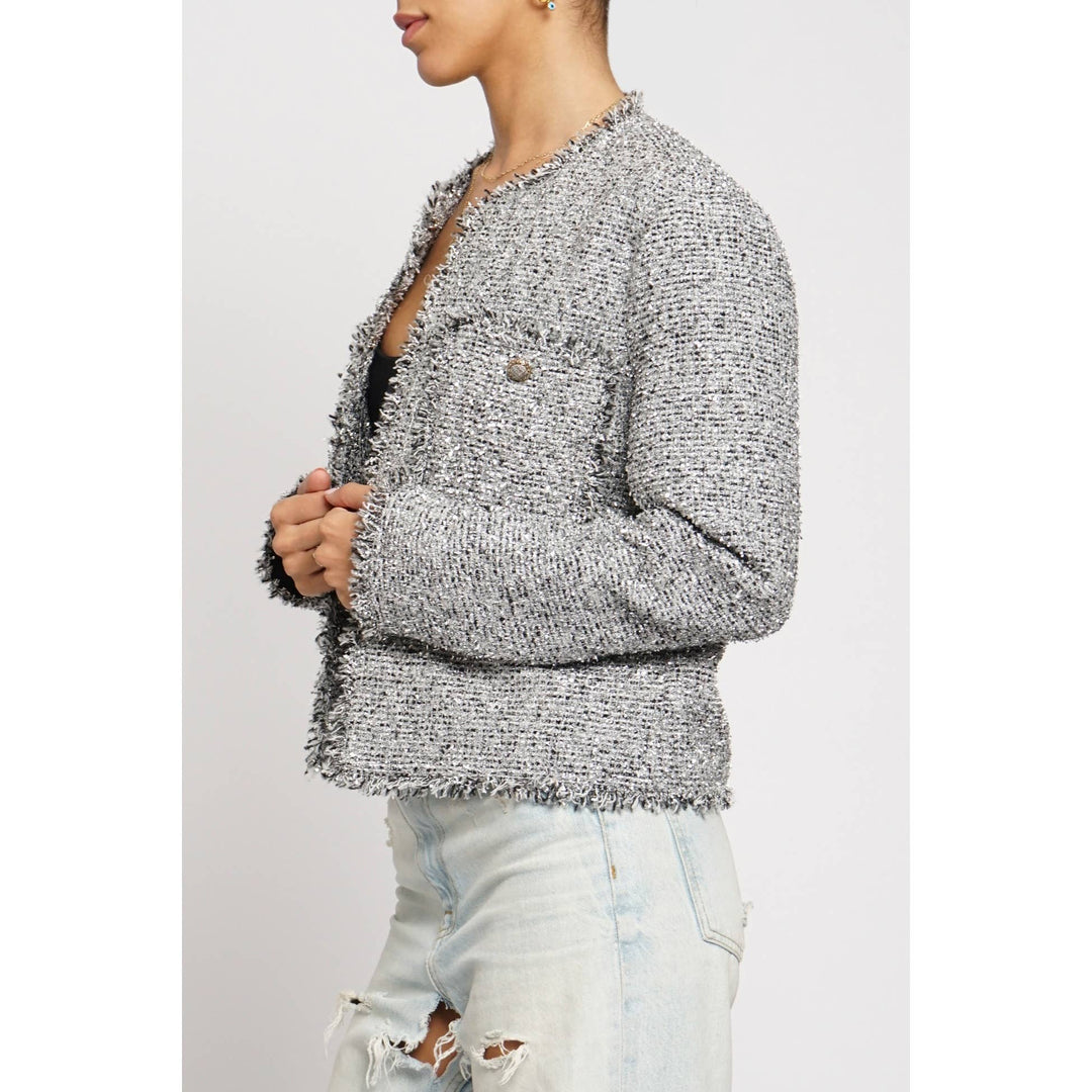 LUREX BOUCLE SHORT JACKET