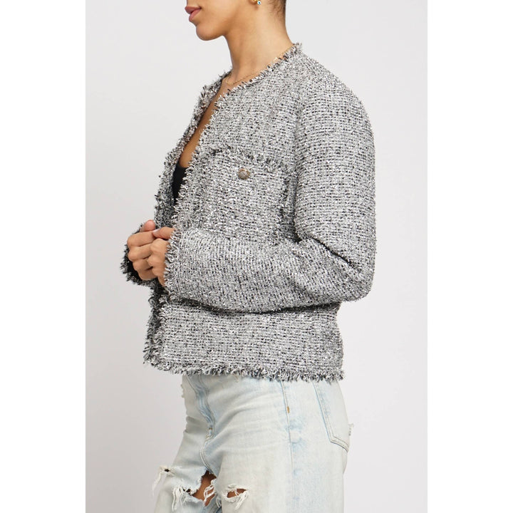 LUREX BOUCLE SHORT JACKET
