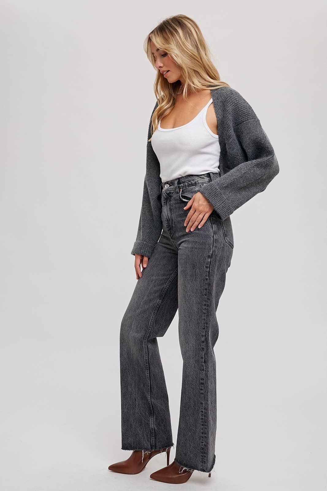 SWEATER KNIT BOLERO SHRUG