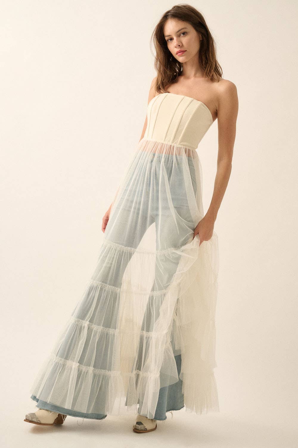 Corset Tulle Maxi