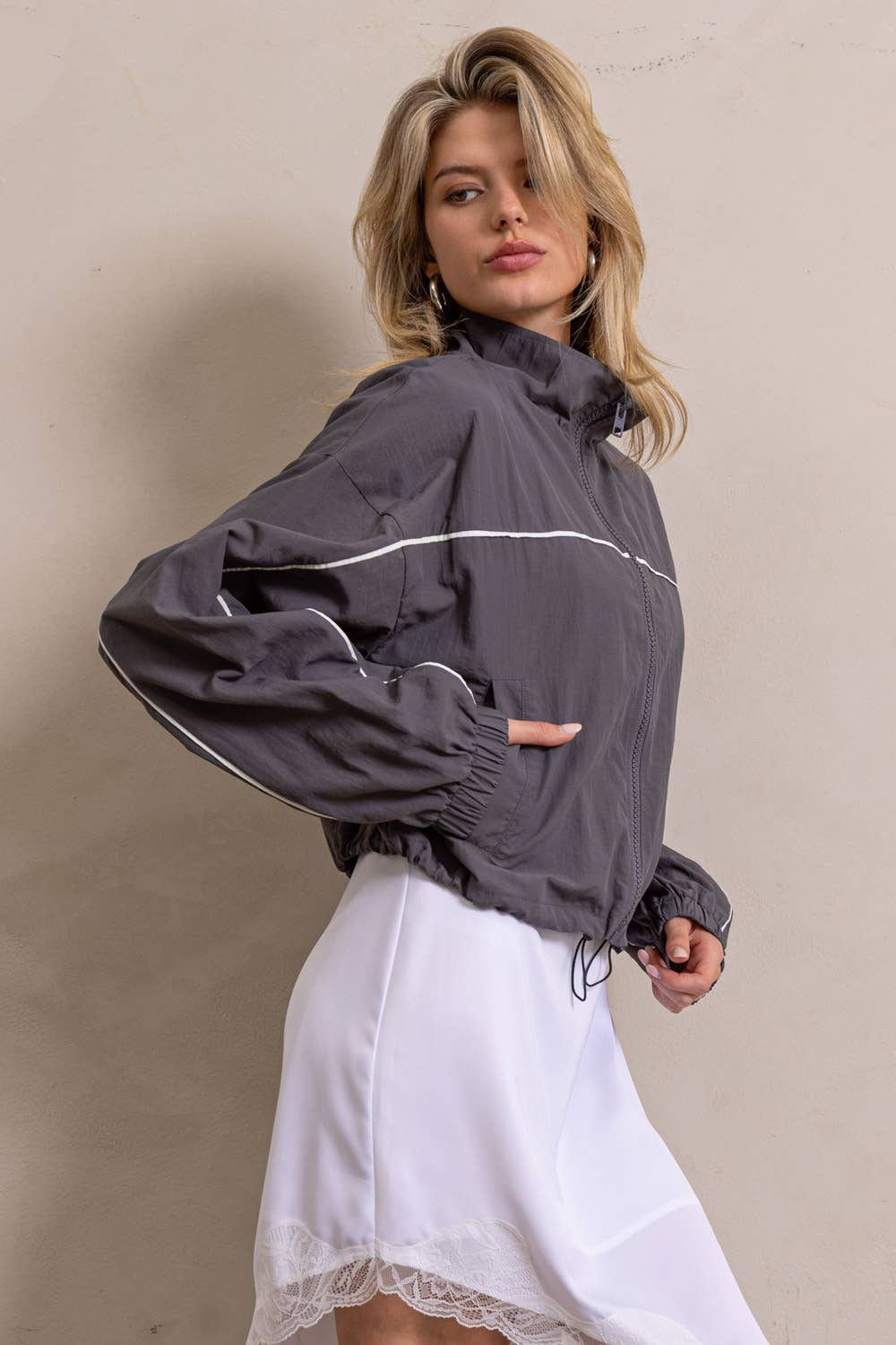 Zip Up Windbreaker