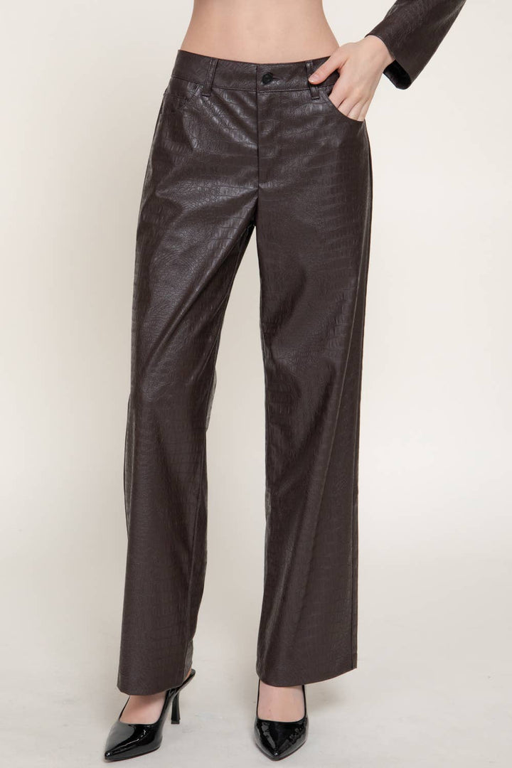 Croc trousers
