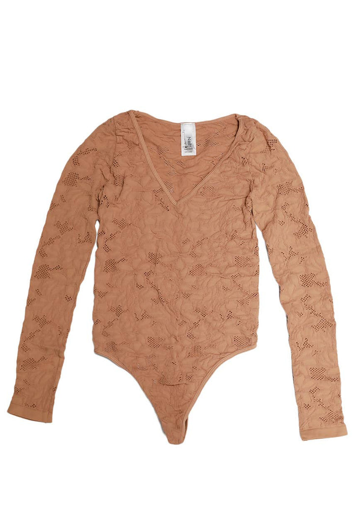 Lace Textured Bodysuit