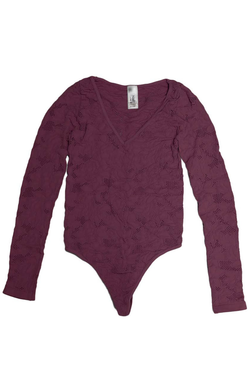 Lace Textured Bodysuit