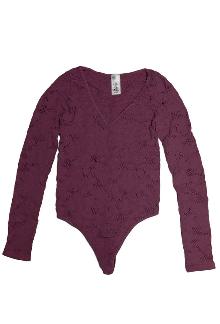 Lace Textured Bodysuit