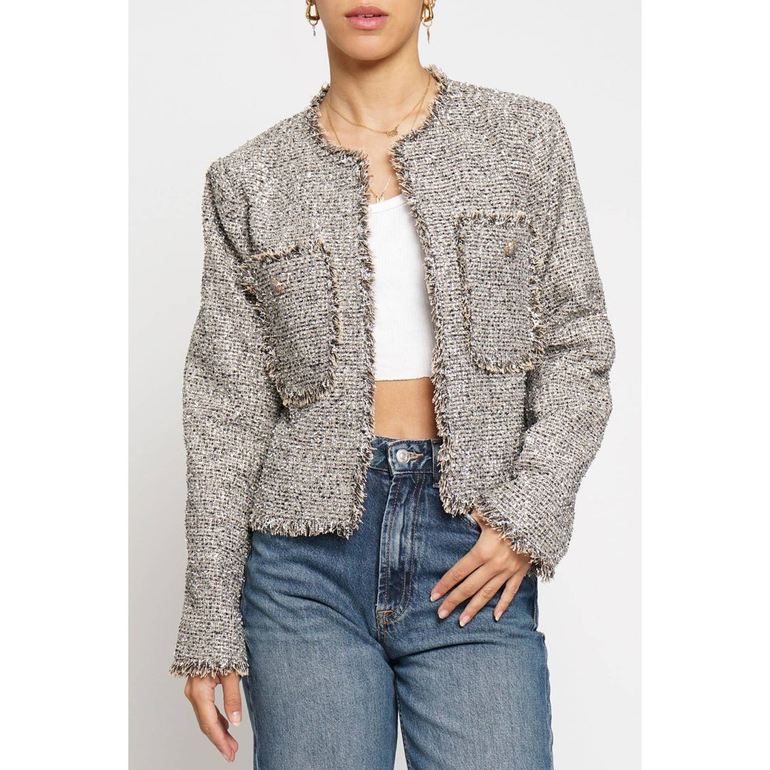 LUREX BOUCLE SHORT JACKET