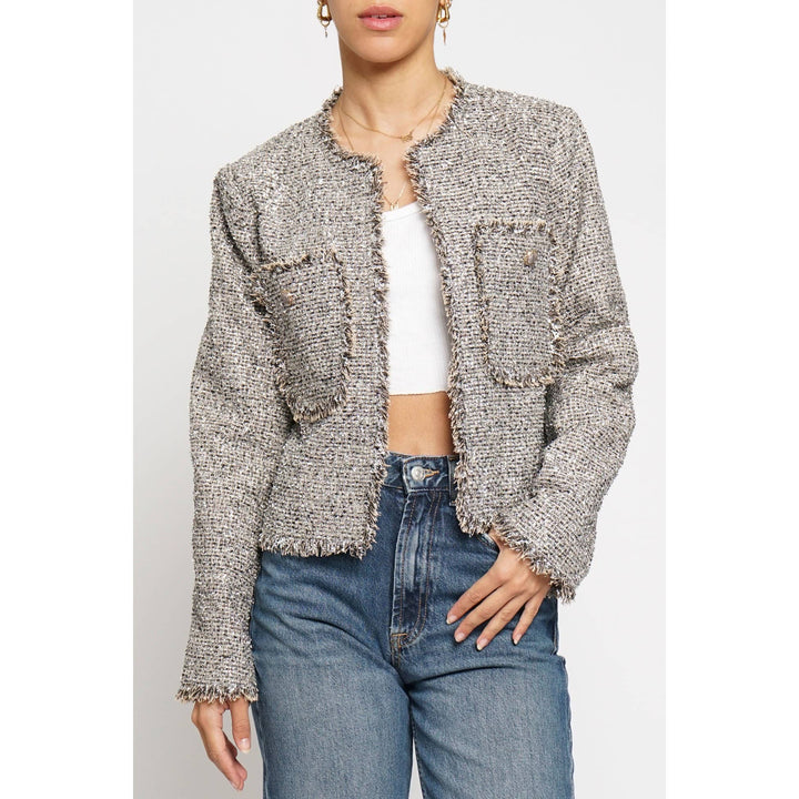 LUREX BOUCLE SHORT JACKET