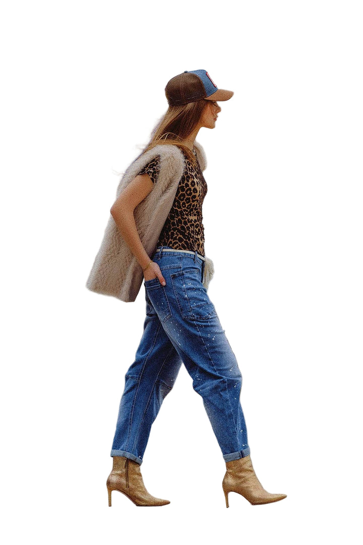 Faux Fur Pattern Vest