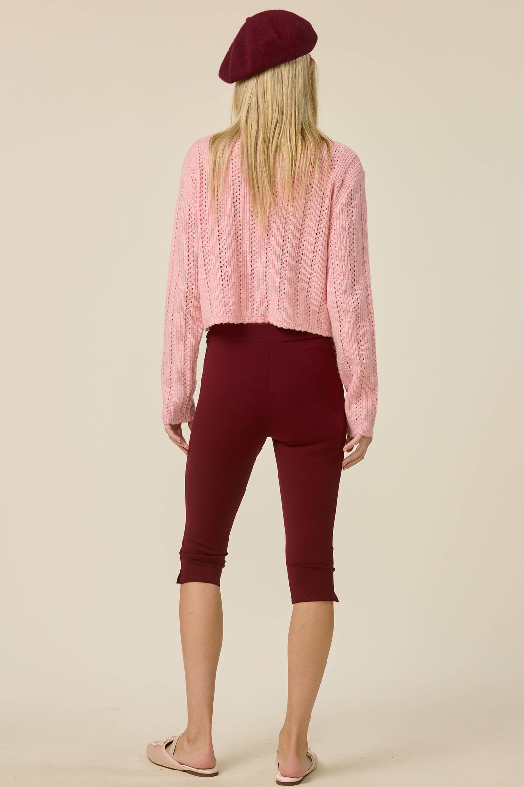 Capri Pants with Tie Belt