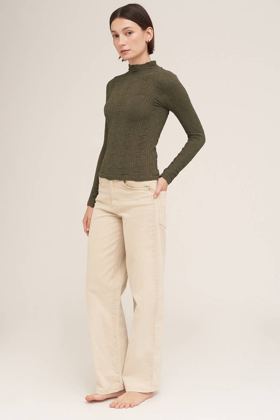 Pointelle Top