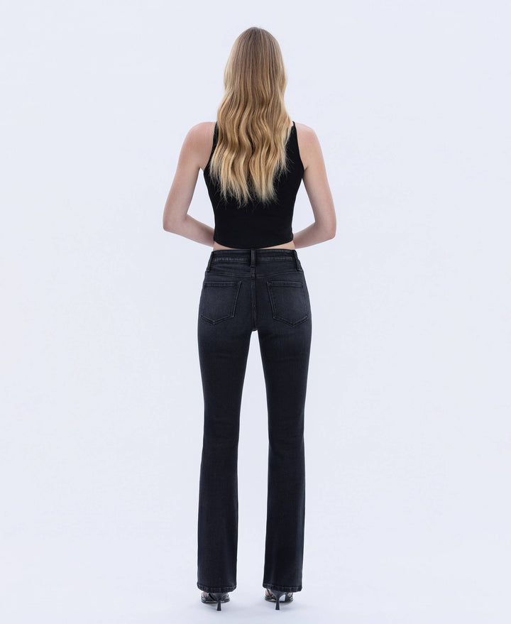 High Rise Full Length Slim Bootcut Jeans