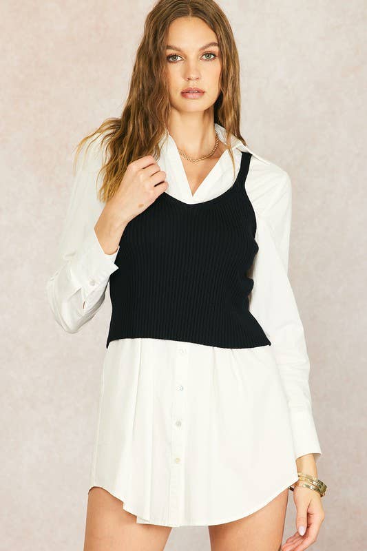 Cotton Poplin Shirt Dress