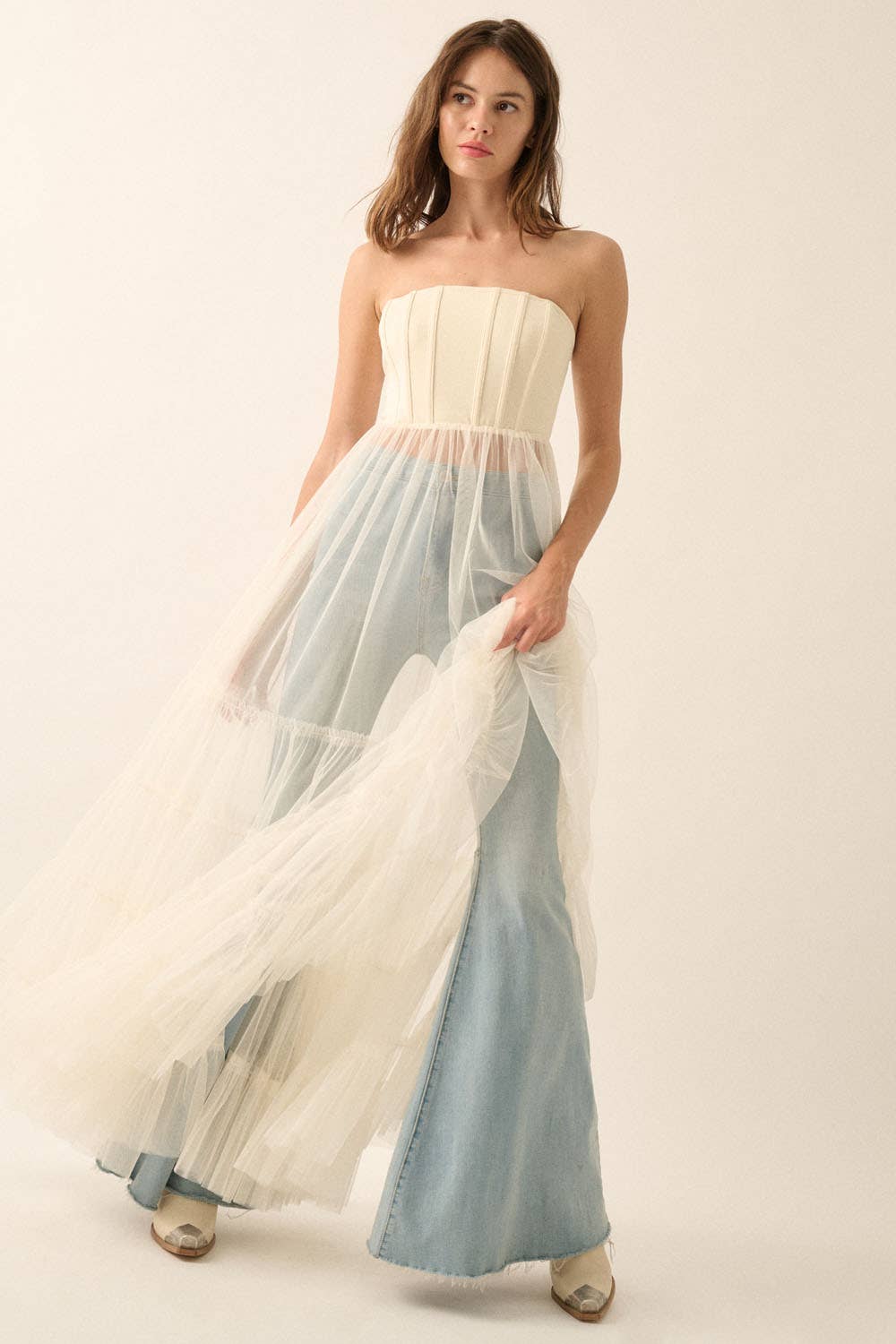 Corset Tulle Maxi