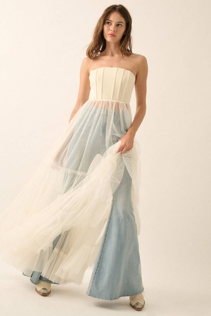 Corset Tulle Maxi