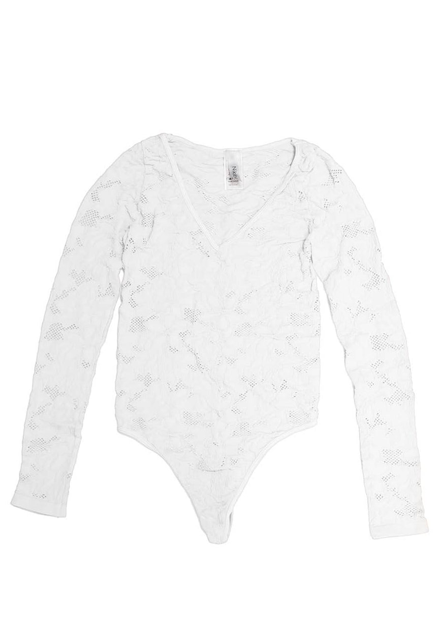 Lace Textured Bodysuit