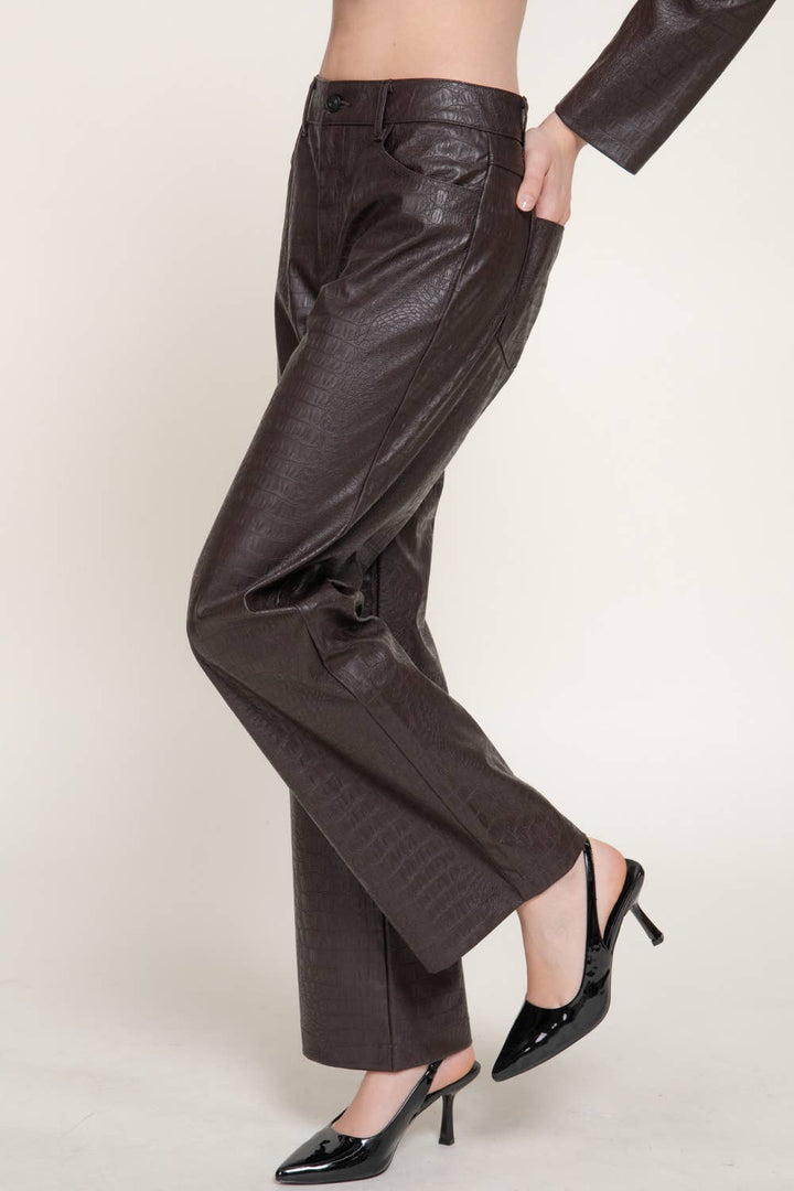 Croc trousers