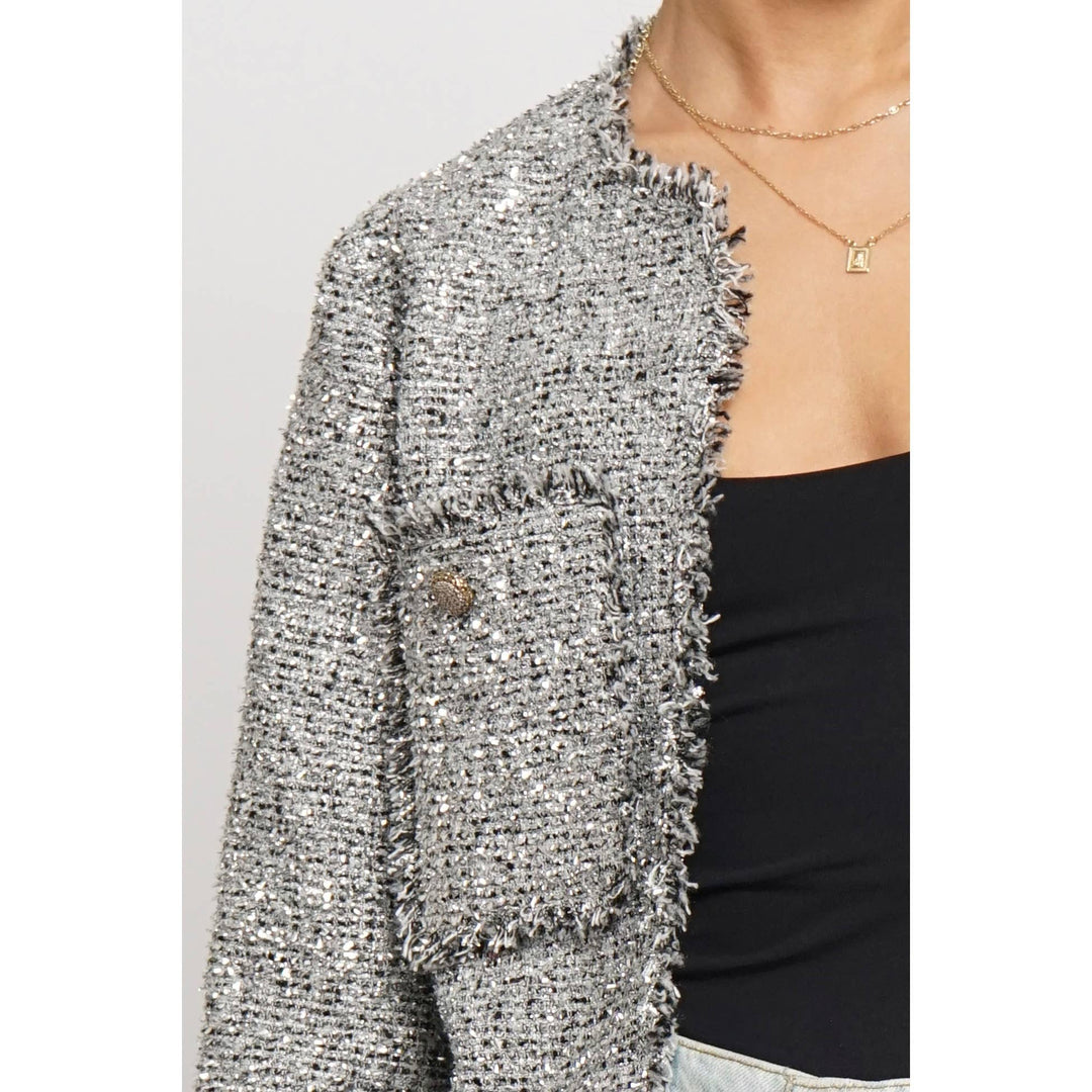 LUREX BOUCLE SHORT JACKET