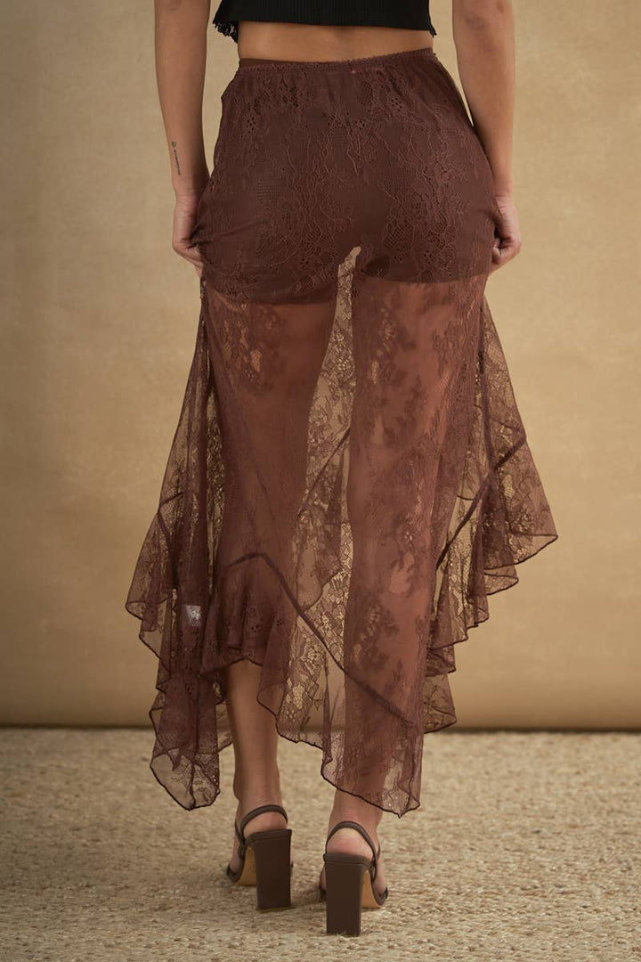 Ivory Asymmetrical Skirt