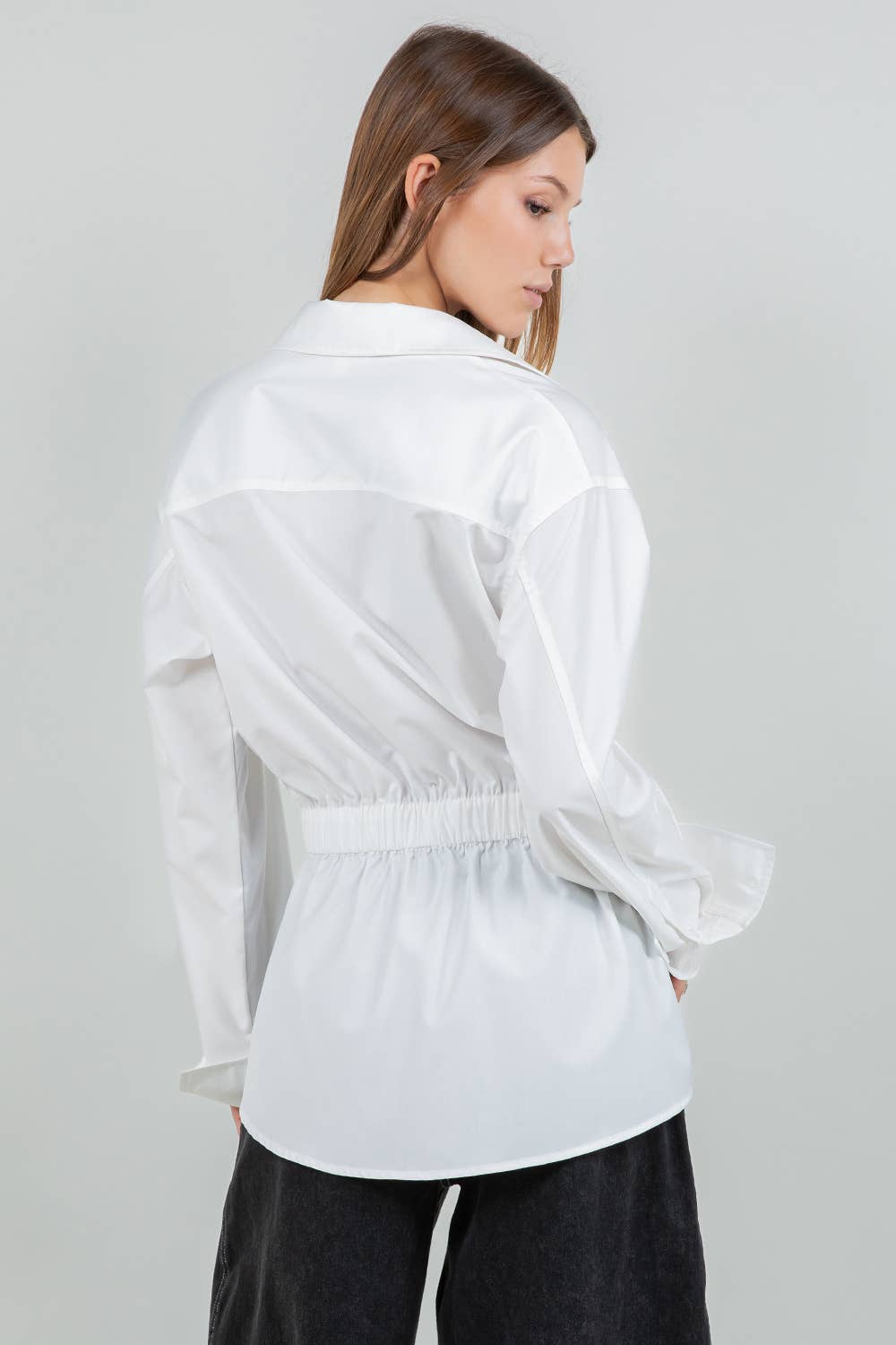 Button Down Shirt with Belt
