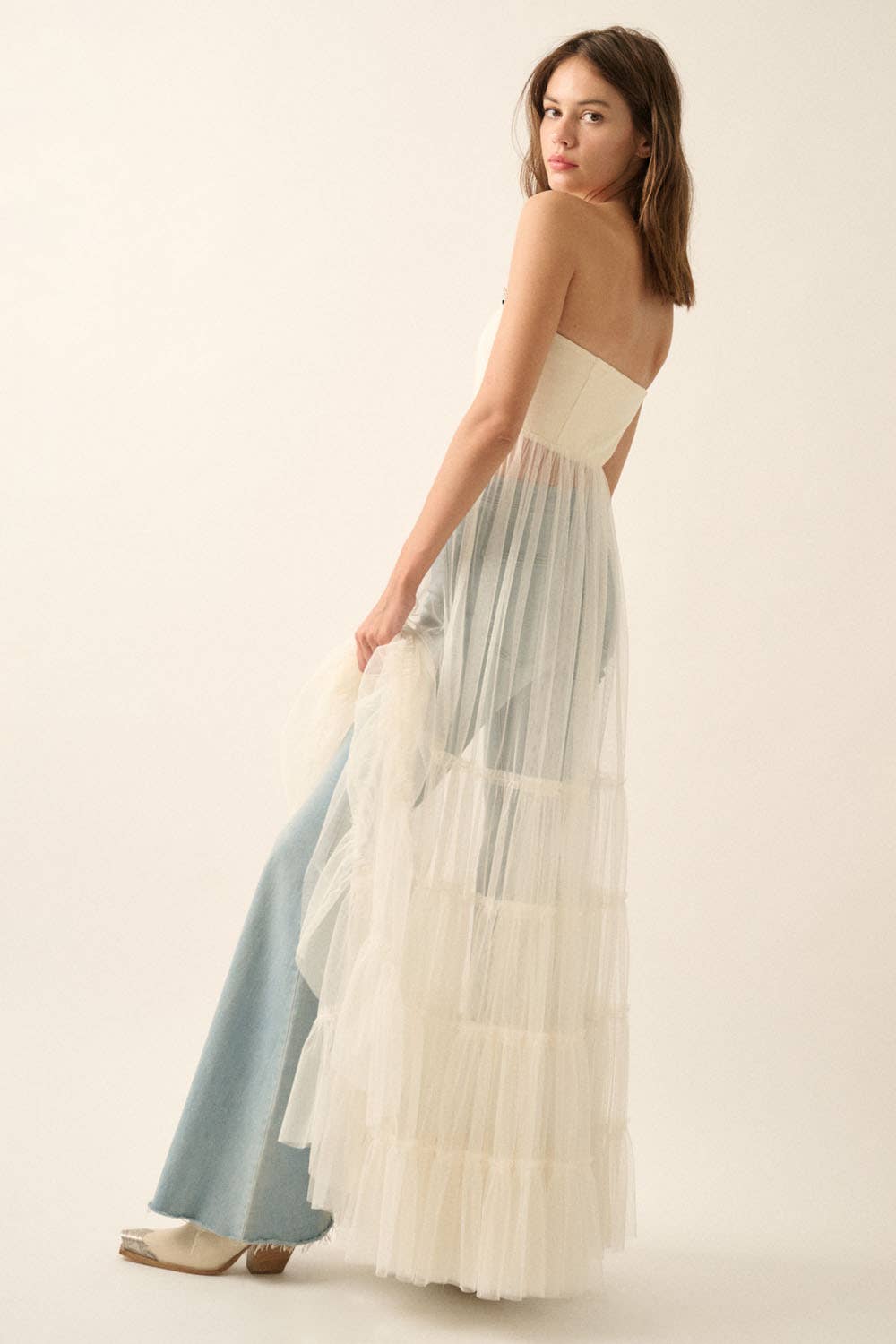 Corset Tulle Maxi