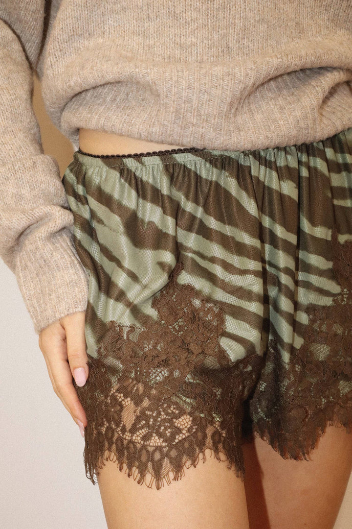 Zebra Lace Shorts