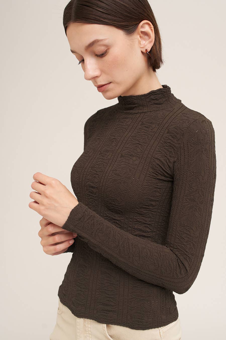 Pointelle Top