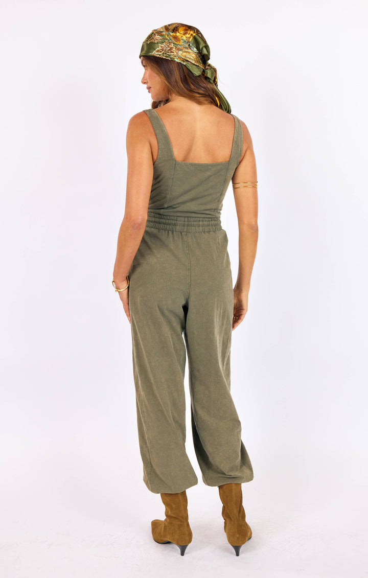 Sage Linen Jumpsuit