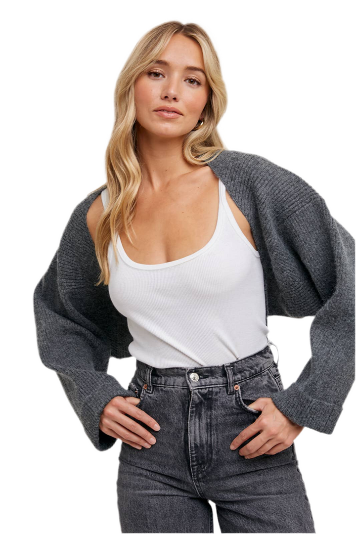 SWEATER KNIT BOLERO SHRUG