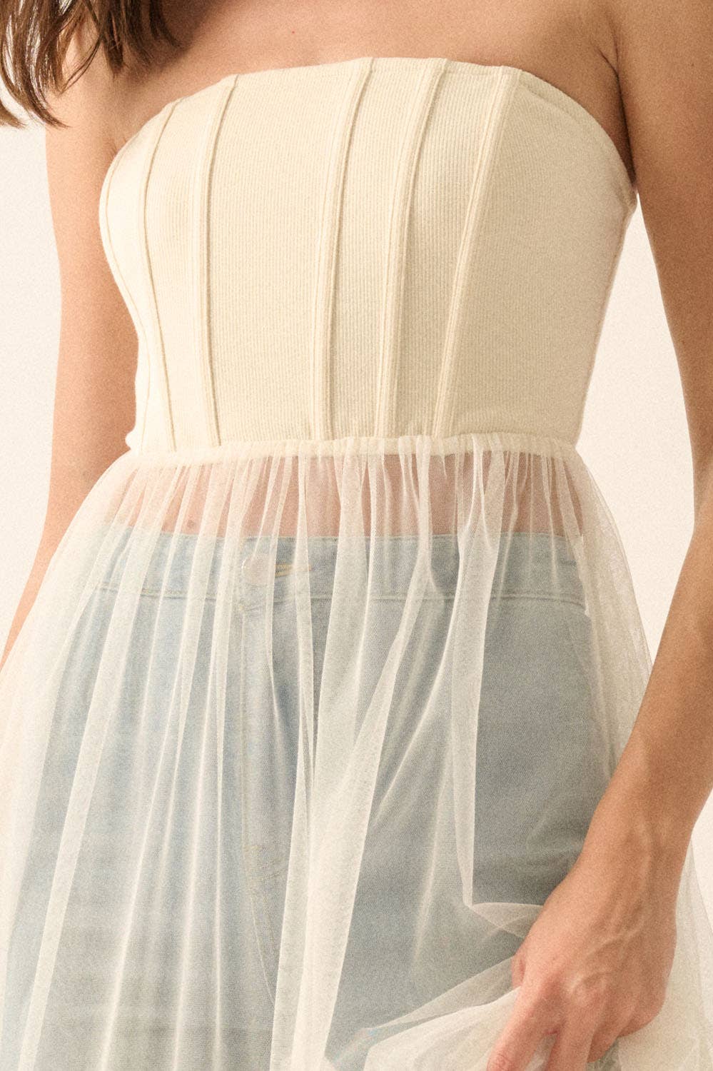 Corset Tulle Maxi