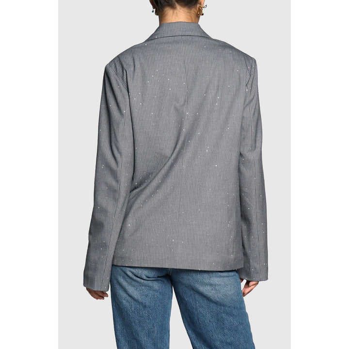 PINSTRIPE HOT FIX BLAZER
