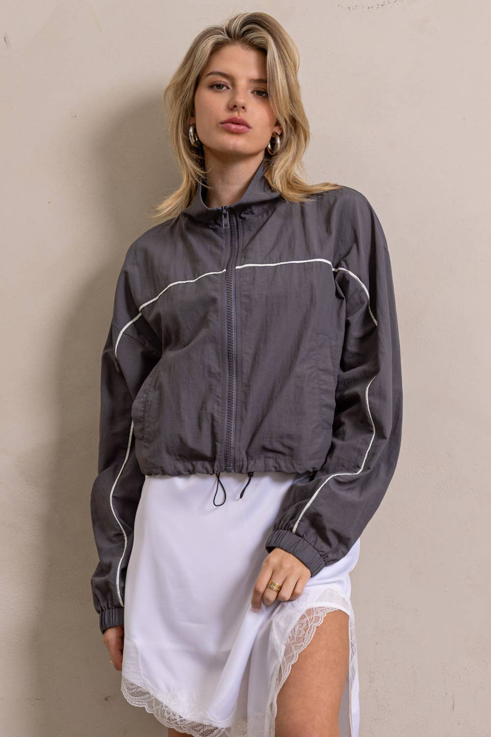 Zip Up Windbreaker