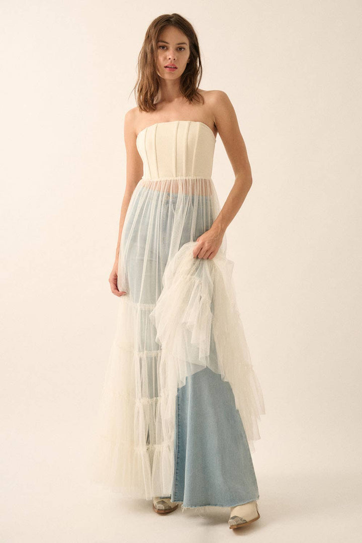 Corset Tulle Maxi