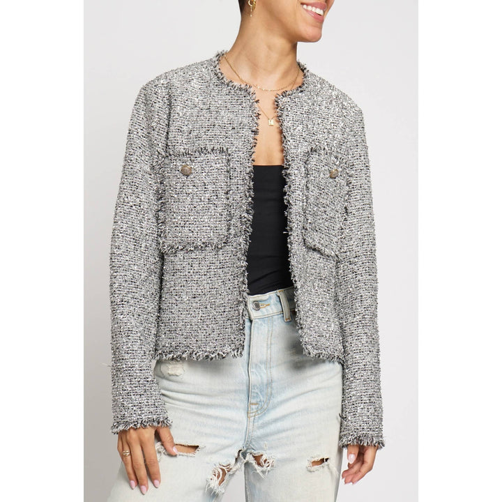 LUREX BOUCLE SHORT JACKET