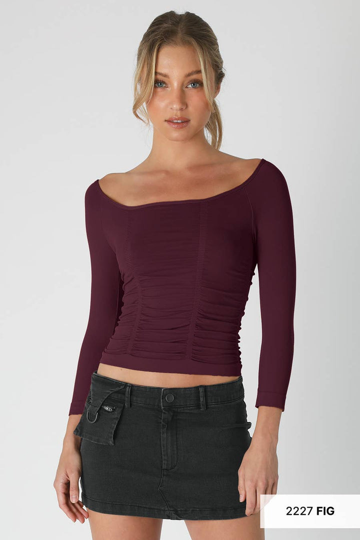 Corset Shirred Top