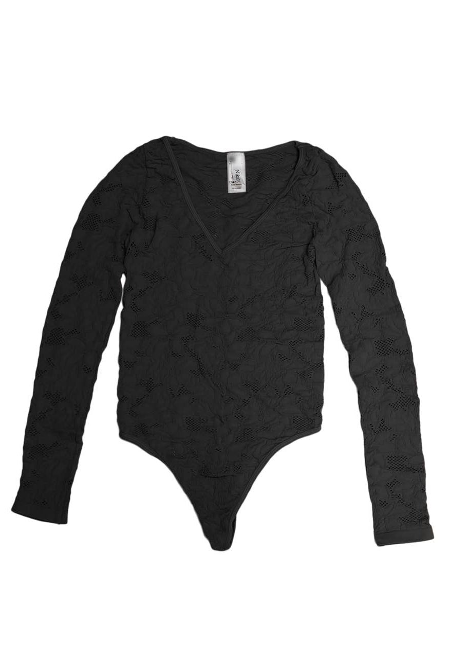 Lace Textured Bodysuit