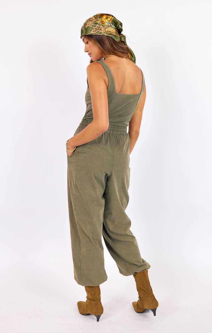 Sage Linen Jumpsuit