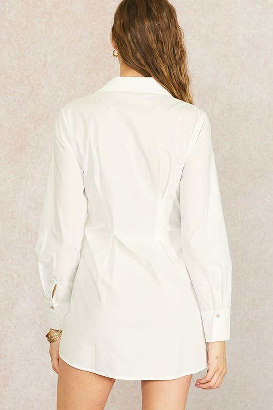 Cotton Poplin Shirt Dress