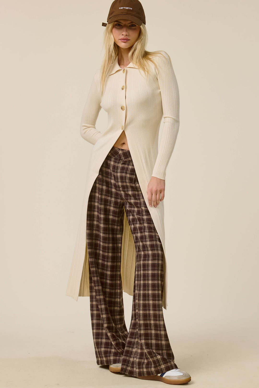 Collared  Knit Duster