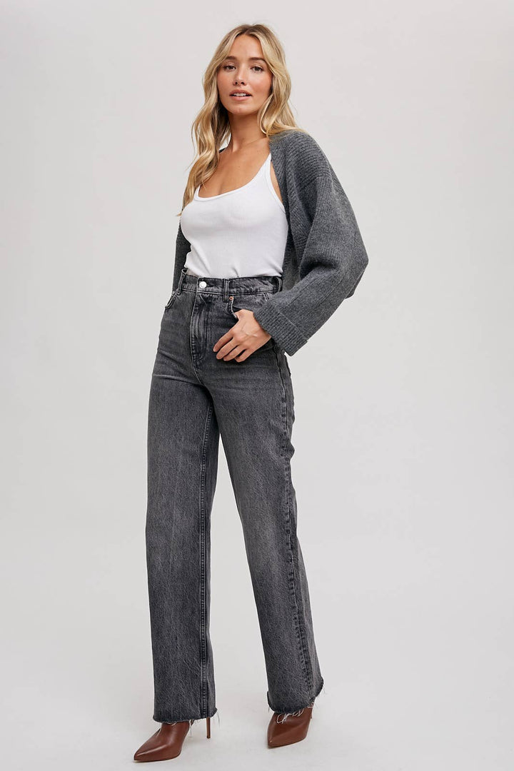 SWEATER KNIT BOLERO SHRUG